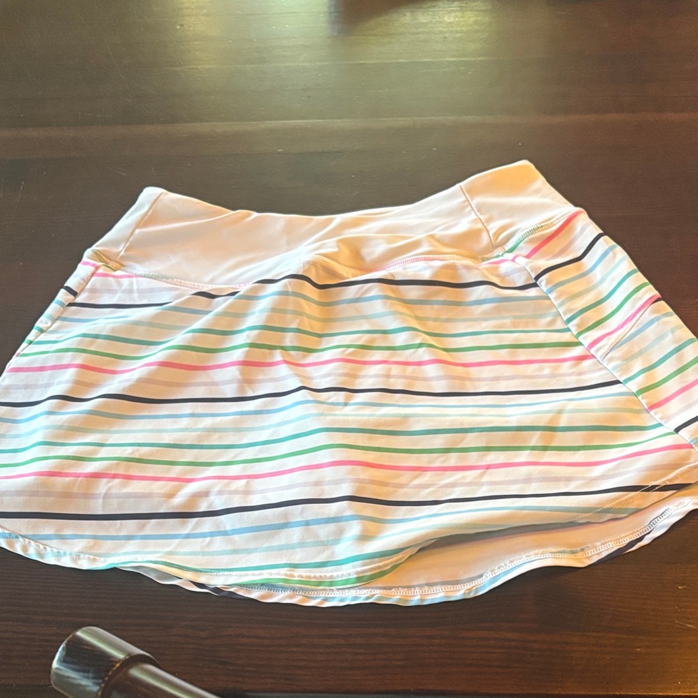 Addison Bay Multicolor Striped Tennis Skirt